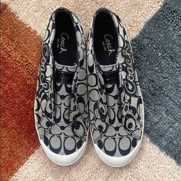 Coach Keeley Slip-On Sneakers, Black and Gray, Size 8B - Picture 15 of 16